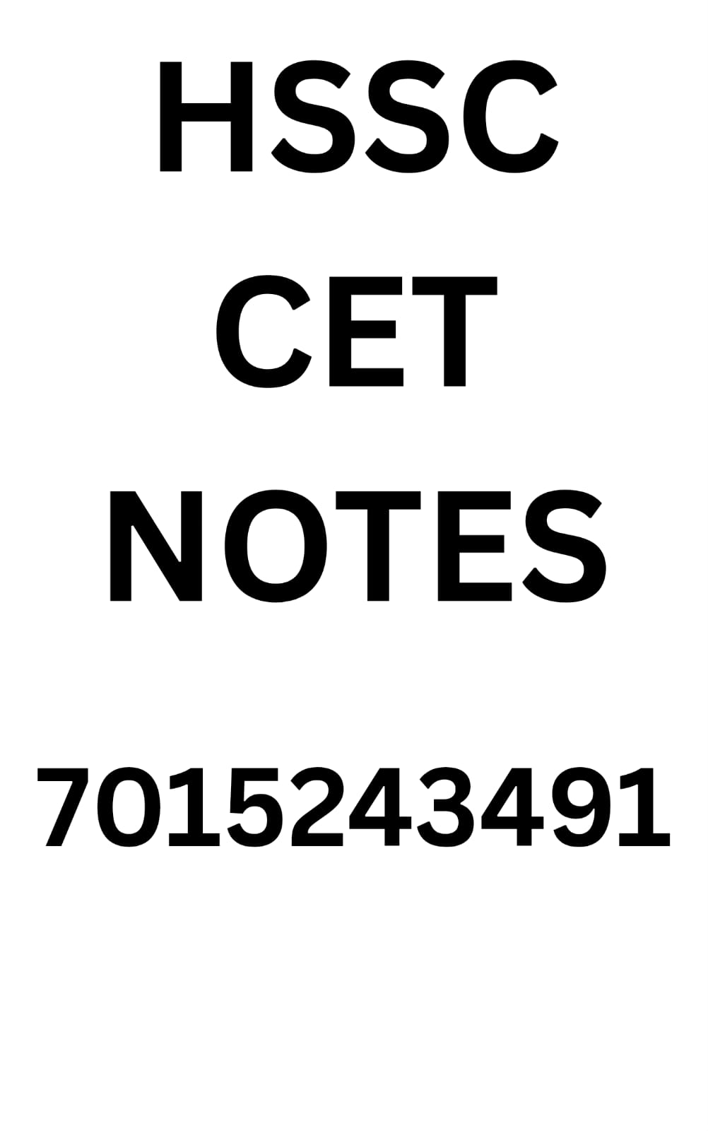 HSSC CET SPECIAL NOTES THEORY PLUS PYQ